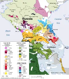 Ethnic map of the Caucasus - Lemmy.World